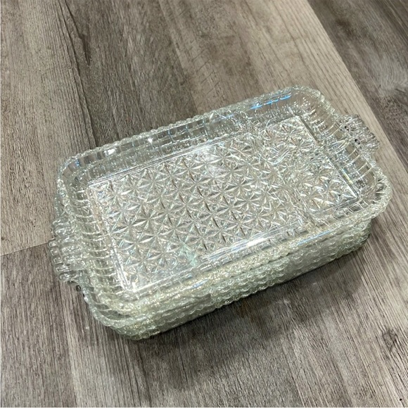 Anchor Hocking Other - Antique Anchor Hocking Serva Snack trays, EUC